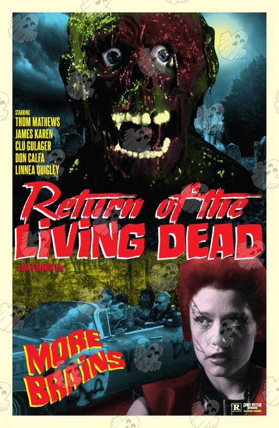 Return of the Living Dead (classic Series) 11x17 Movie Poster - Etsy