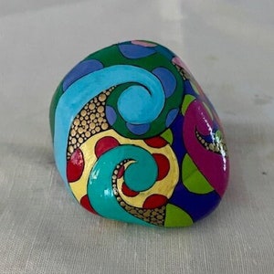 Colorful Design Painted Rock