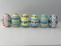 Handpainted Wooden Easter Eggs - Set of 6