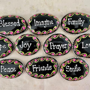 Inspirational Painted Rocks - Set of 10