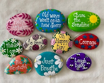 Painted Rocks, Kindness Rocks, Inspirational Gifts, Motivational Gifts ...