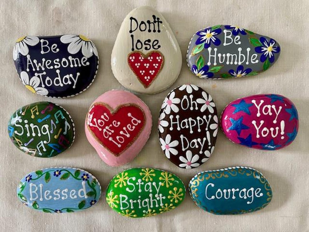 Inspirational Painted Rocks - Etsy