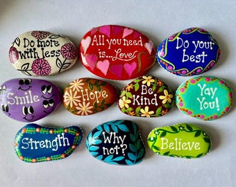 Inspirational Painted Rocks