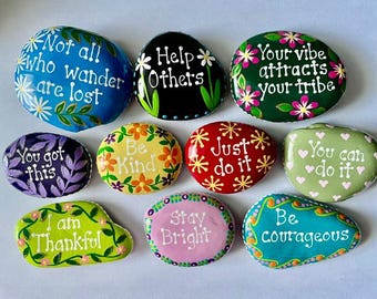 Inspirational Painted Rocks