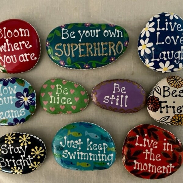 Painted Rocks for Sale Etsy