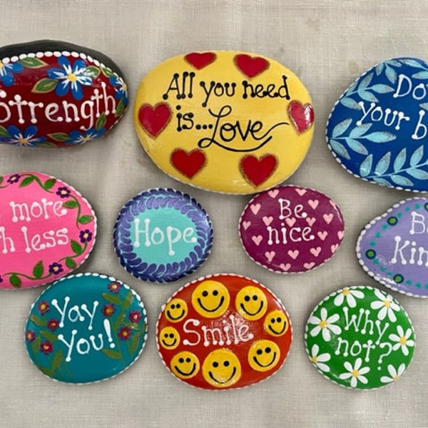 Painted Rocks for Sale Etsy