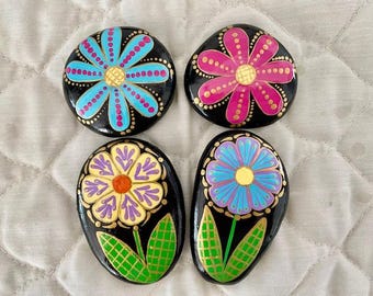 Colorful Flower Rocks