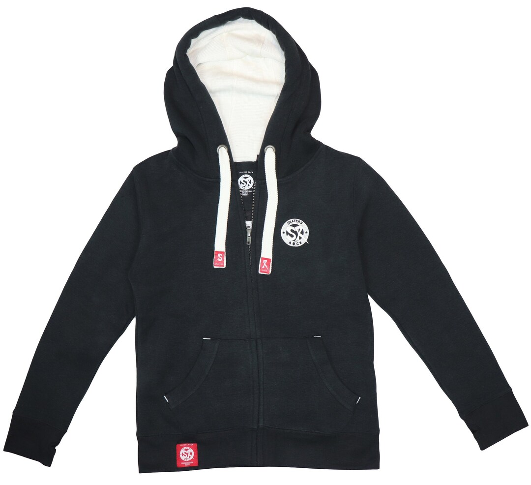 Skaters Rock Black Zip up Hoodie Etsy