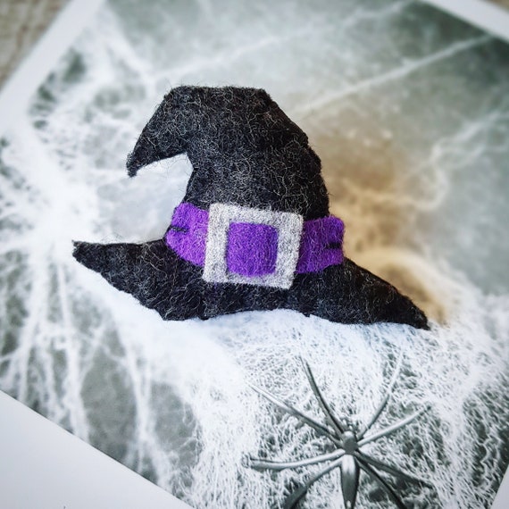 Hexen Hut Brosche Filz Glucksbringer Kleinigkeit Etsy