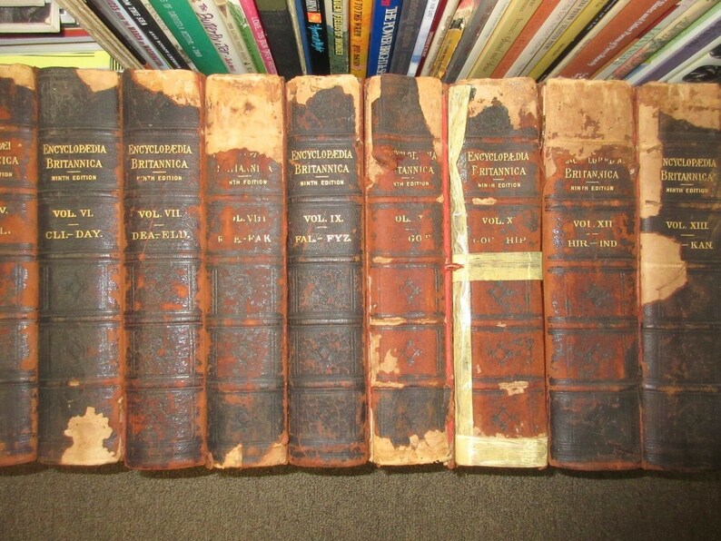 Encyclopedia Britannica 9th Edition 1875 to 1889 124 plus Etsy