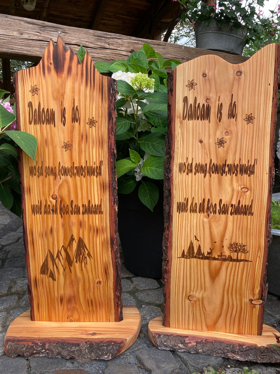 Holzstele Dekobrett Holzaufsteller Stele Familie Geschenk Deko Etsy.de