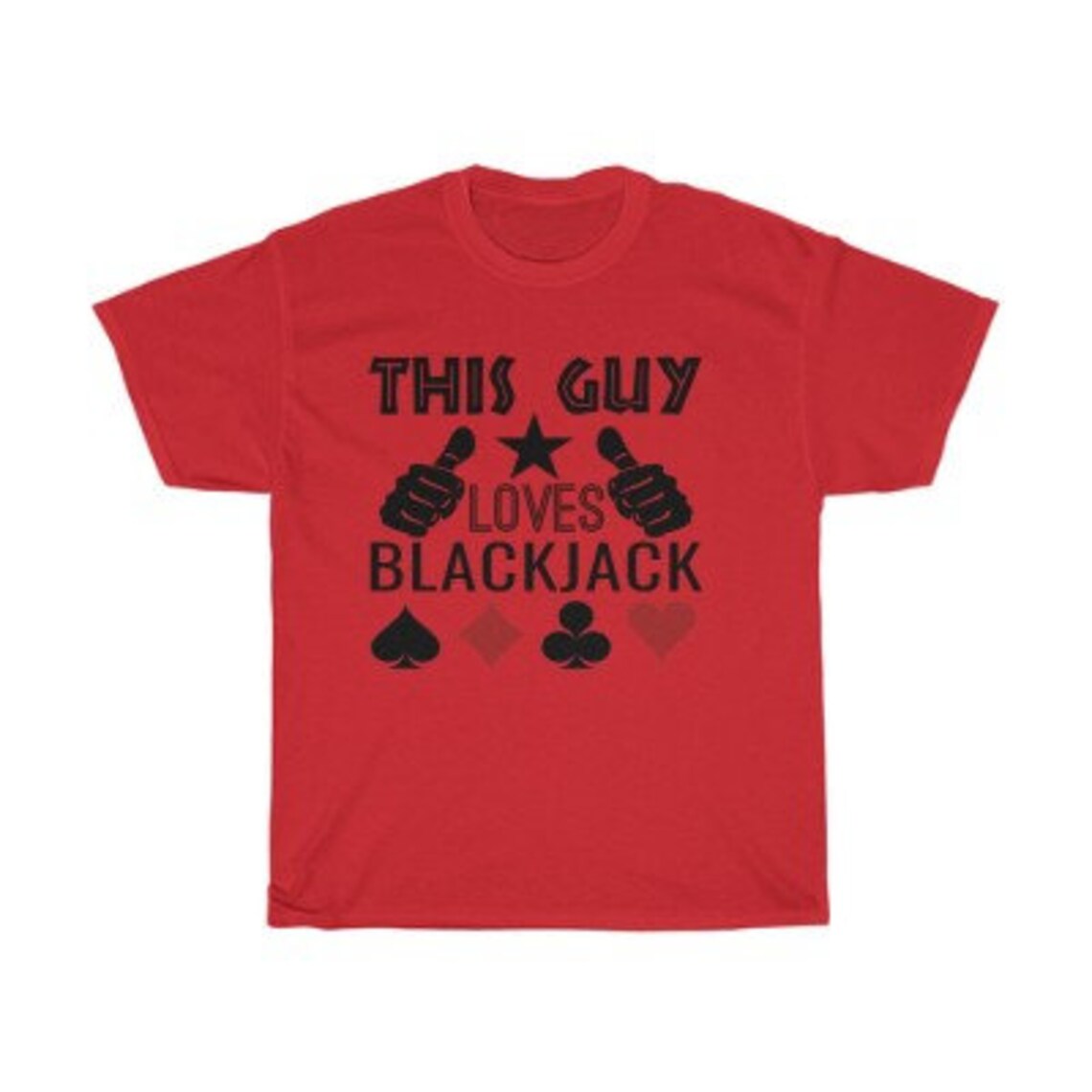 This Guy Loves Blackjack TShirt Mens Premium TShirt Etsy