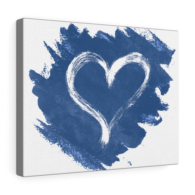 Canvas Gallery Heart Shaped Canvas Wall Artwork Ready to Hang Cute Love
