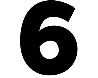 Number Wall Poster- Wall Art, Minimalist, Bold, Block, Numbers