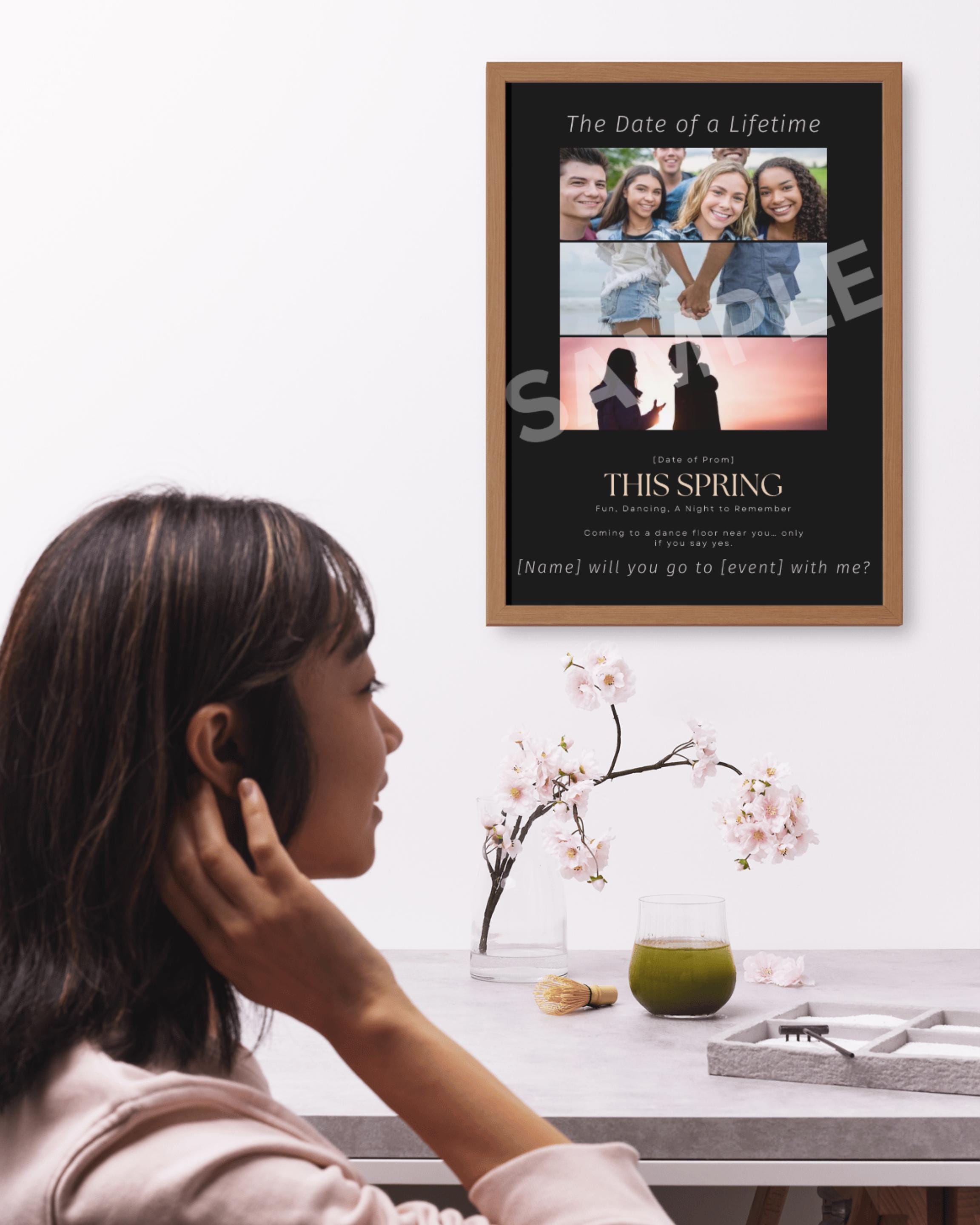 Movie Poster Promposal | Digital Dance Proposal | Custom Prom Sign ...