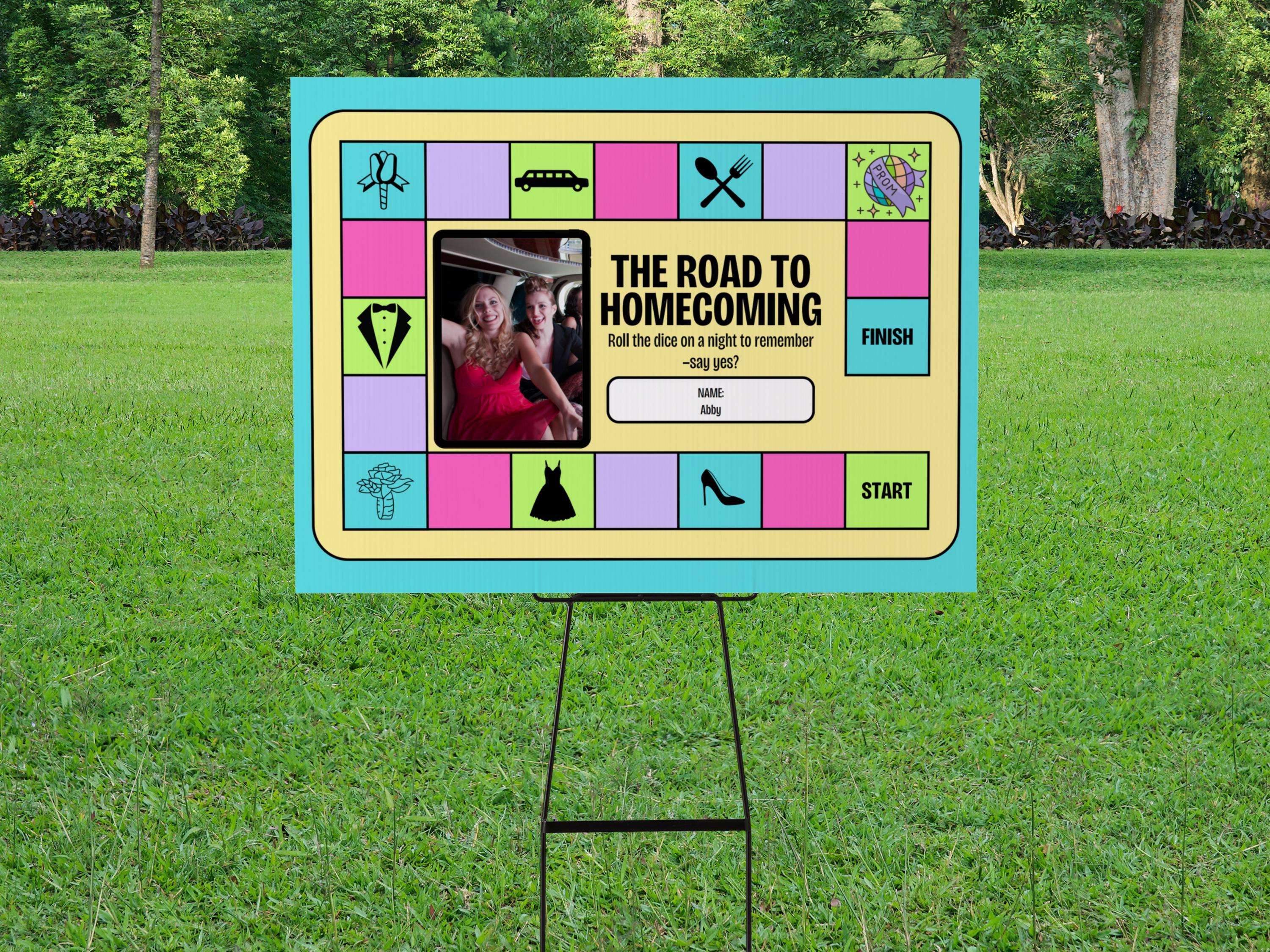 Roll the Dice Dance Proposal Sign | Printable Promposal | Homecoming ...