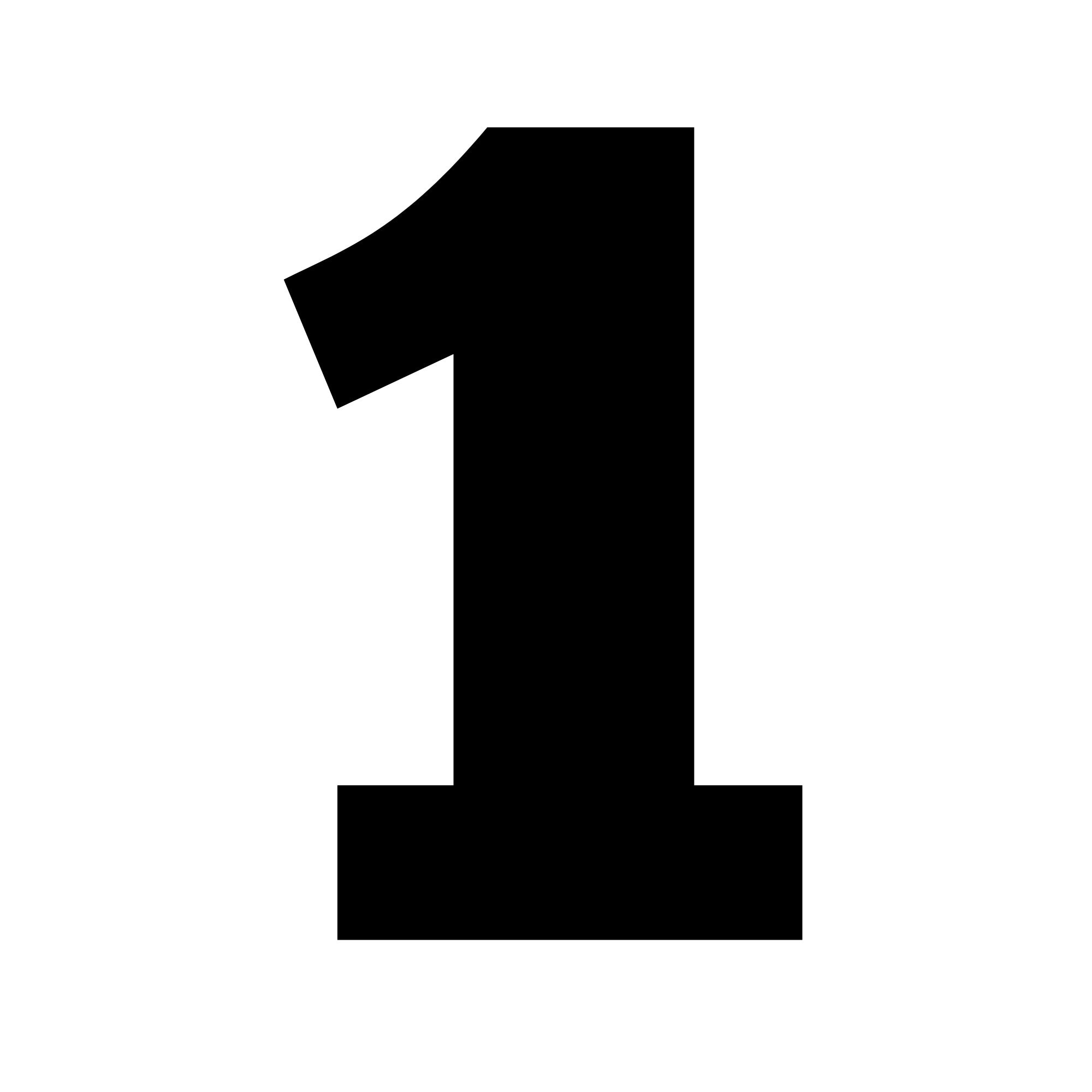 Number Wall Poster- Wall Art, Minimalist, Bold, Block, Numbers