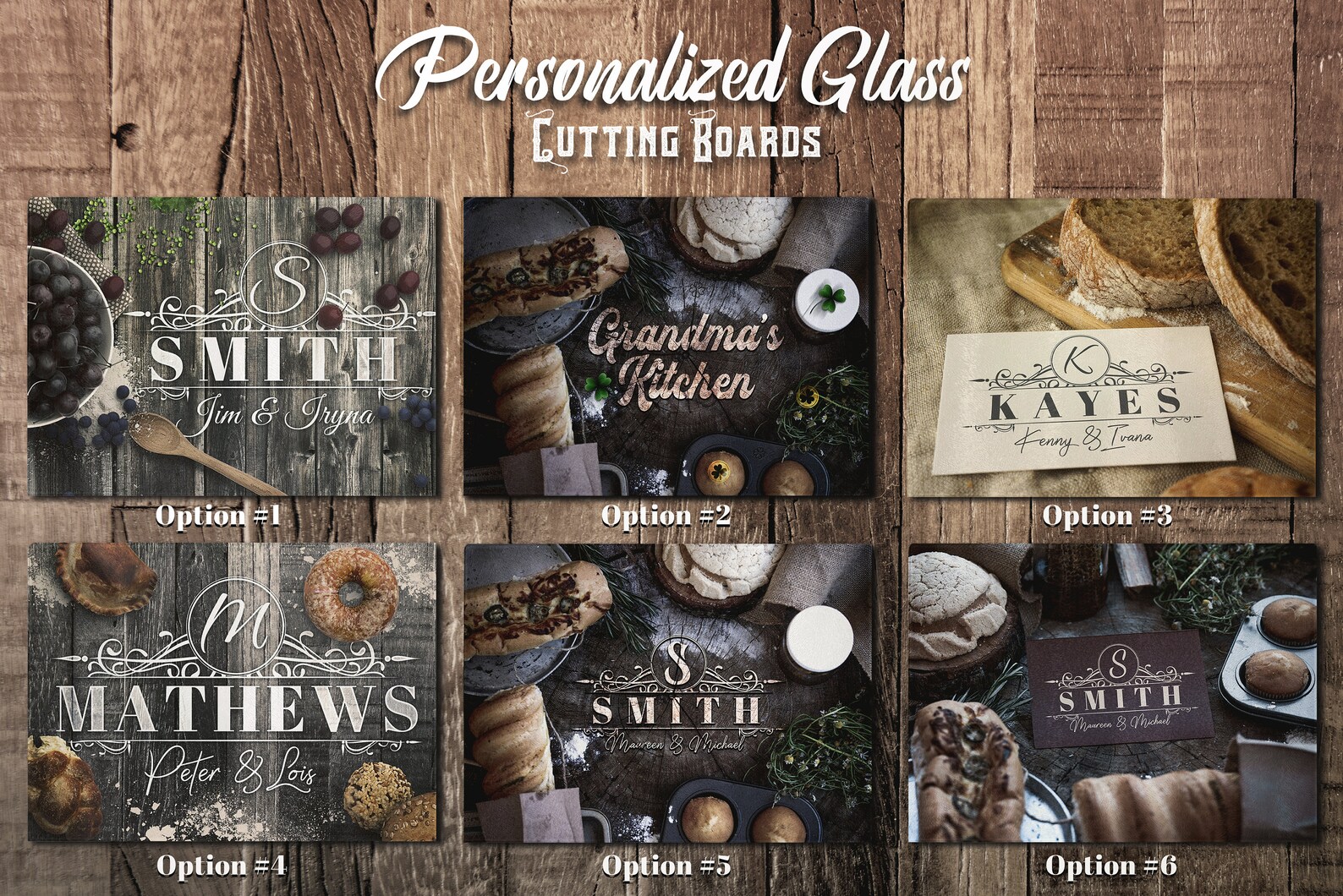 Large Personalized Glass Cutting Board Kitchen Decor Etsy