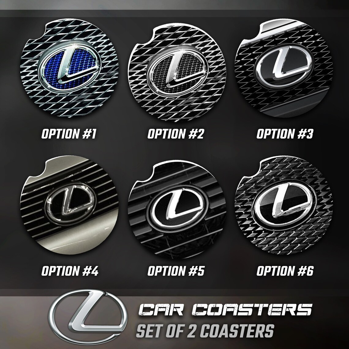 Lexus Car Coasters Lexus Accessories Lexus Car Coaster Etsy