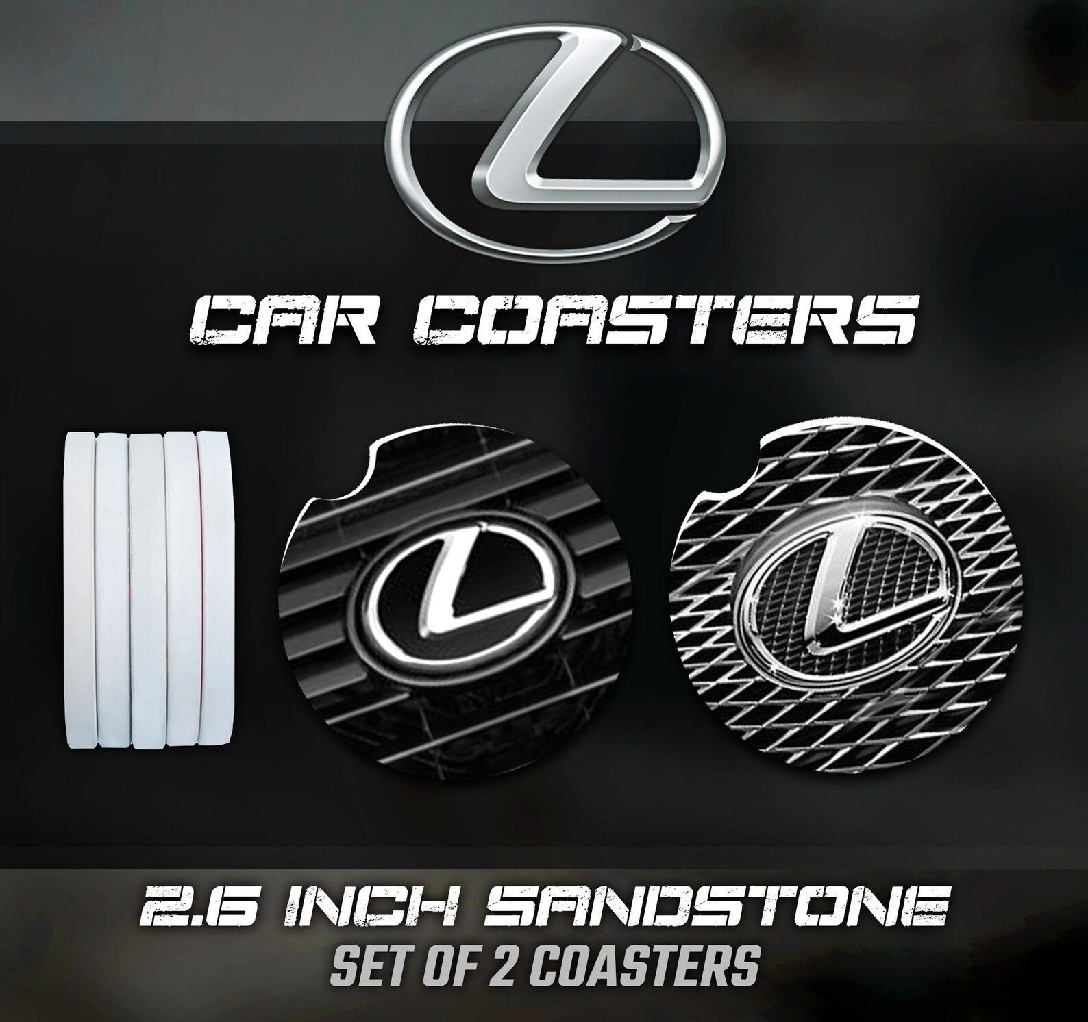 Lexus Car Coasters Lexus Accessories Lexus Car Coaster Etsy