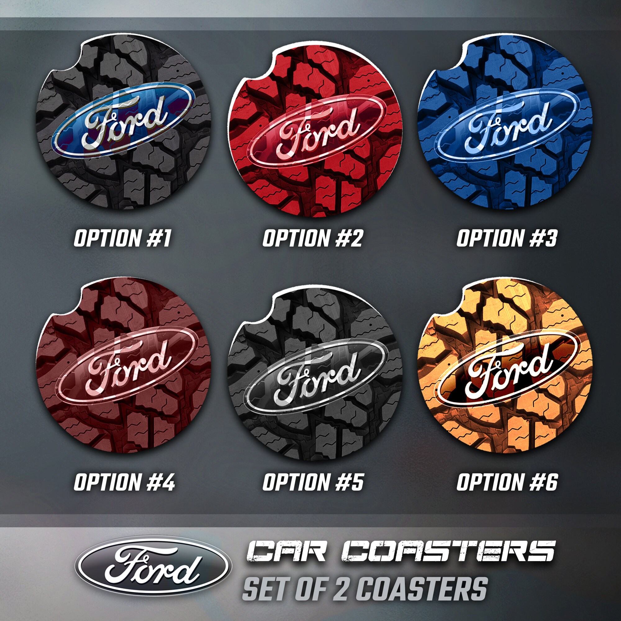 Ford Car Coasters Ford Accessories Etsy ford-car-coasters-ford-accessories-etsy