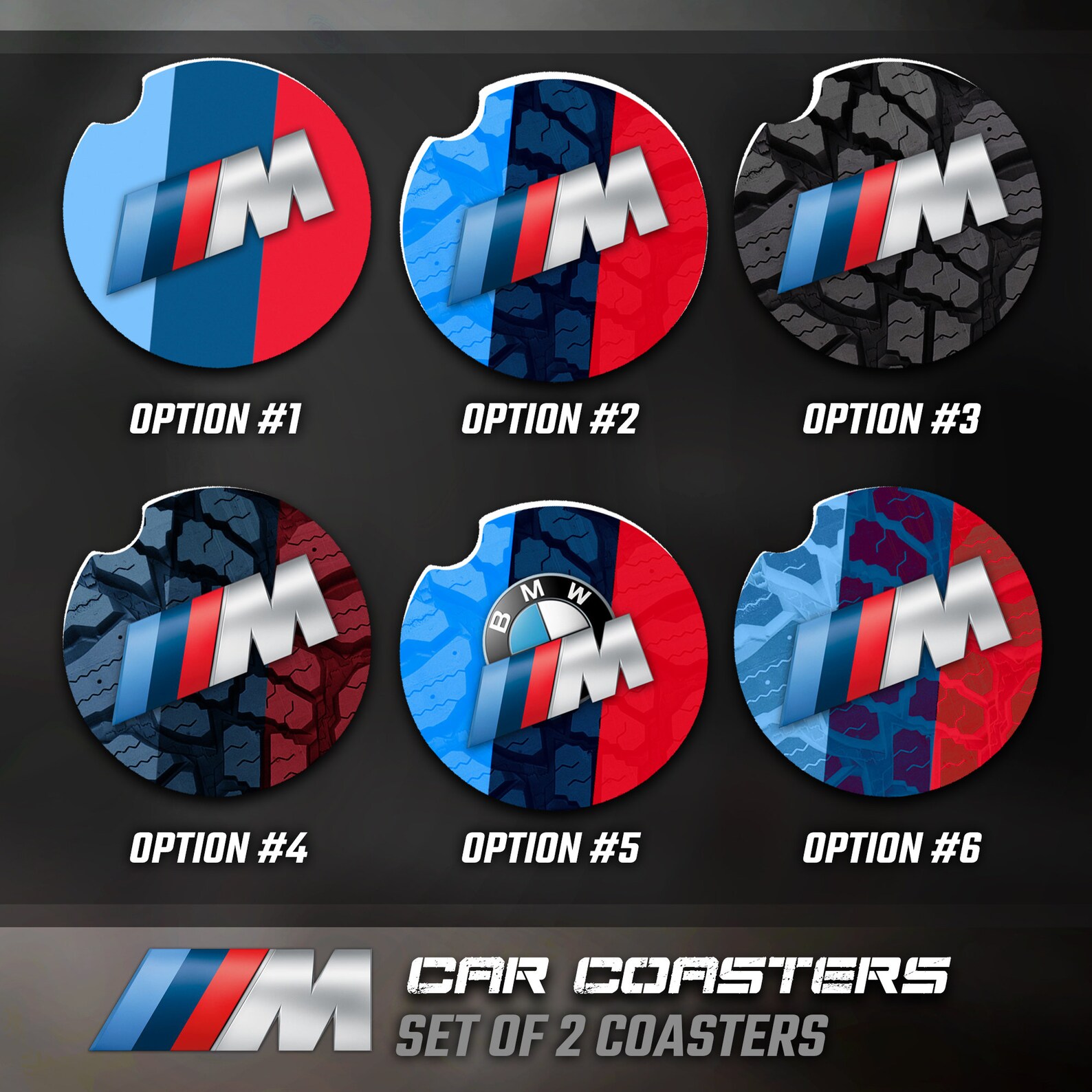 BMW M Car Coasters ACCESORIOS BMW BMW Car Coaster Etsy