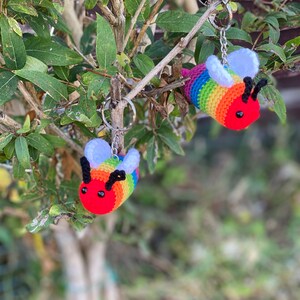 Crochet Bee keychain digital download pattern!!!