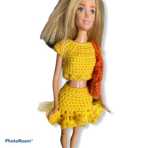 DIGITAL  crochet Barbie beach outfit pattern