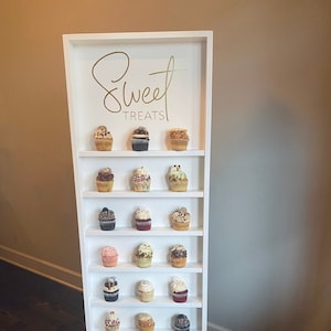 Cupcake Wall With Stand - Holds 18-54 Cupcakes - Cupcake Theme - Cupcake Holder - Cupcake Display - Cupcake Party