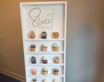 Cupcake Wall With Stand - Holds 18-54 Cupcakes - Cupcake Theme - Cupcake Holder - Cupcake Display - Cupcake Party