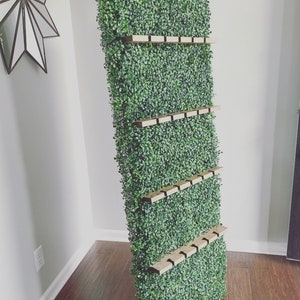 Boxwood Champagne Wall With Stand Holds 20 Champagne Flutes Champagne Bar Champagne Glass Holder Champagne Display Champagne Party image 3