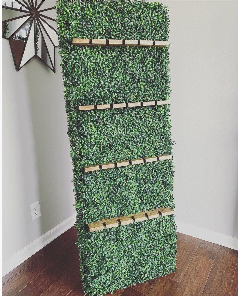 Boxwood Champagne Wall With Stand Holds 20 Champagne Flutes Champagne Bar Champagne Glass Holder Champagne Display Champagne Party image 1