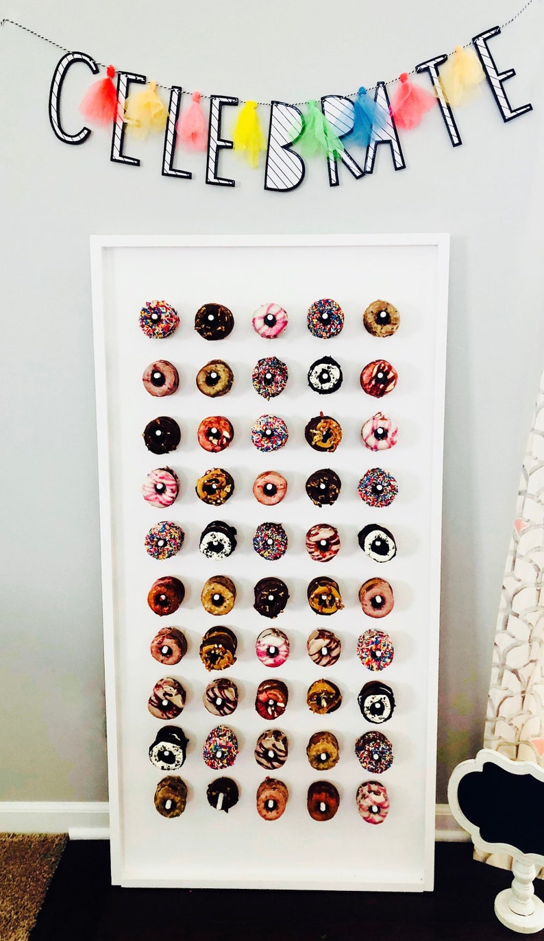 Donut Wall With Optional Stand Dessert Display Donut Wall Wedding Donut Wall Display Donut Wall Stand Donut Wall Large image 2