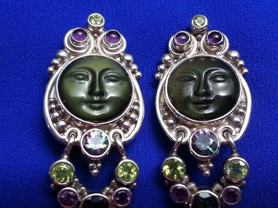 Beautiful Sajen sterling clip earrings pendants, … - image 5