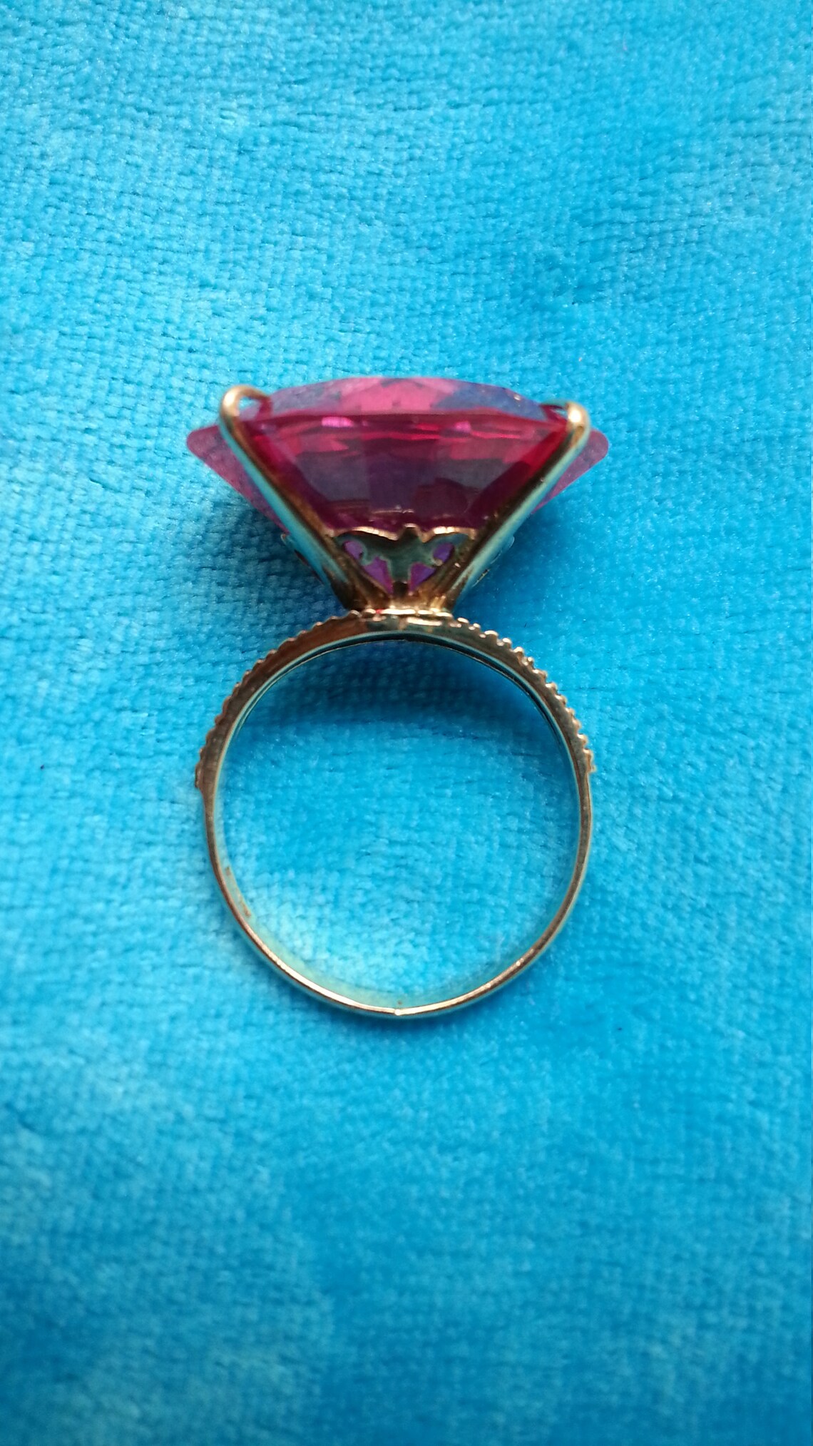 Amazing 14k yellow gold ring 25 carat ruby solitaire 4 prong | Etsy