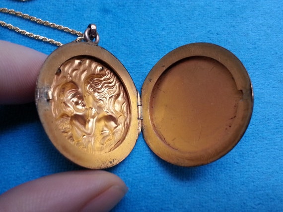 Romantic antique Edwardian/Art Nouveau locket, be… - image 10