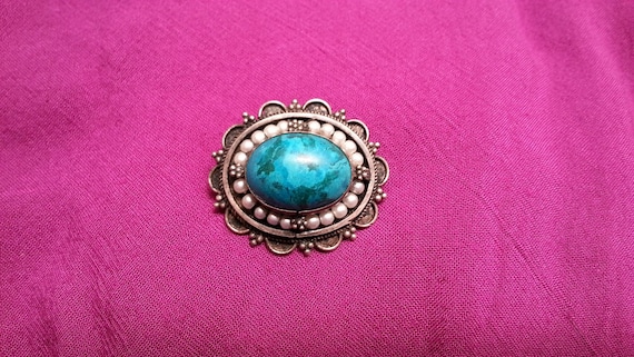 Charming silver brooch and pendant, vintage beaut… - image 1