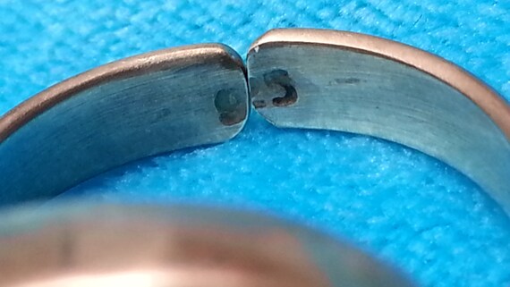 Striking ruby and emerald silver set, ring, earri… - image 10