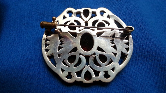 Large impressive Ottoman sterling silver brooch, … - image 7