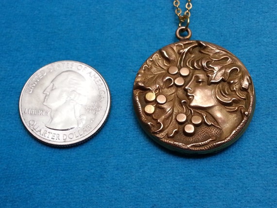 Rare antique Edwardian/Art Nouveau locket, beauti… - image 8