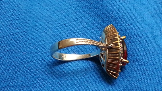 Charming sterling ruby ring, sparkling statement … - image 6