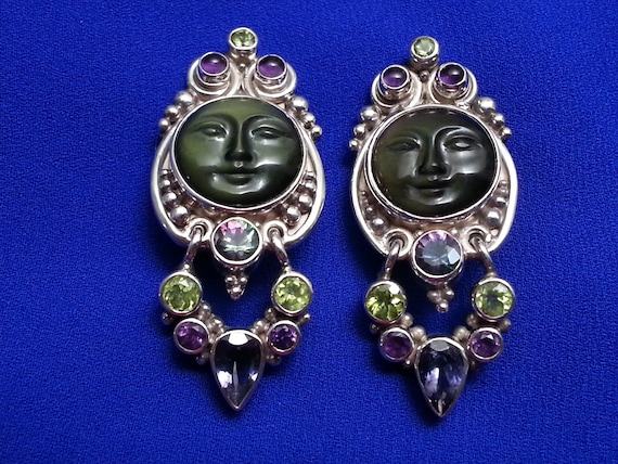 Beautiful Sajen sterling clip earrings pendants, … - image 2