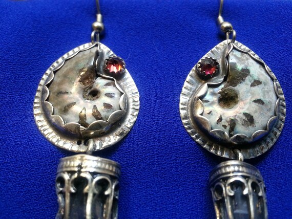 Unique sterling silver earrings by Angela Blessin… - image 4