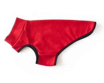 Survêtement Dog Sweater (Sans manches) - Rouge | Lévrier, whippet, pitbull, chihuahua +
