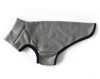 Sudadera con chándal para perros (sin mangas) - Gris medio / Galgo, lebrel, pitbull, chihuahua +