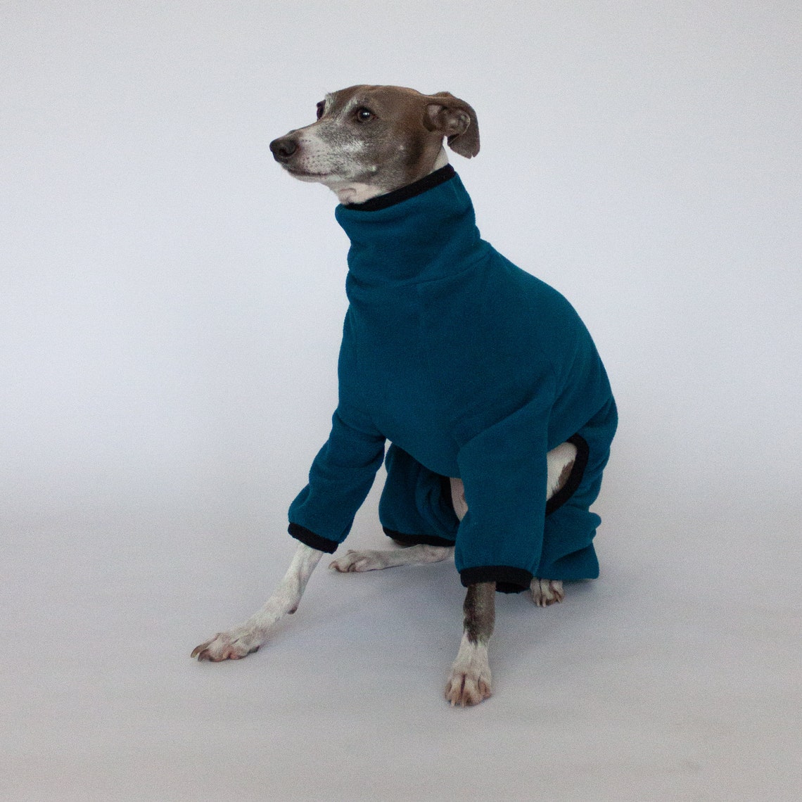 Fleece Dog Pajamas - Teal Blue | Greyhound, Whippet, Pitbull, Xolo + - Etsy