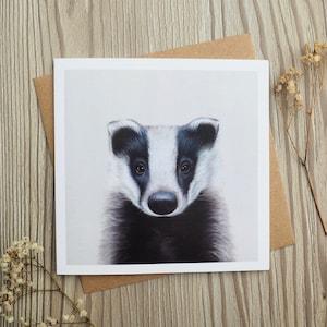 Bertie Badger Greeting Card
