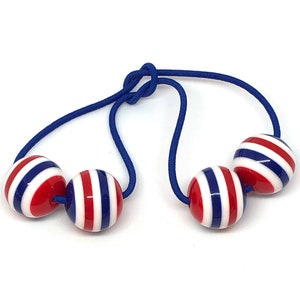 Girls Hair Bobbles, Bead Hair Ties For Girls, Ball Ponytail Holders.