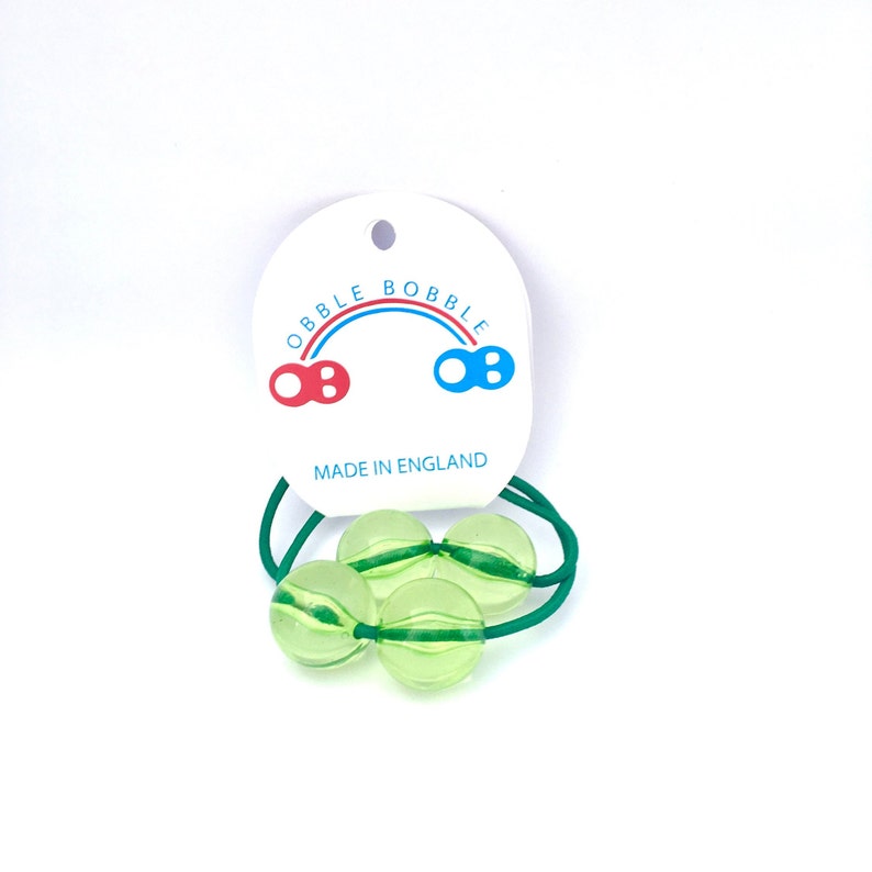 Handmade Green Hair Bobbles Bobble Hair Ties For Girls Etsy
