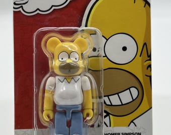Medicom Homer Simpson 100% Bearbrick Figure Brand New In Packaging be@rbrick